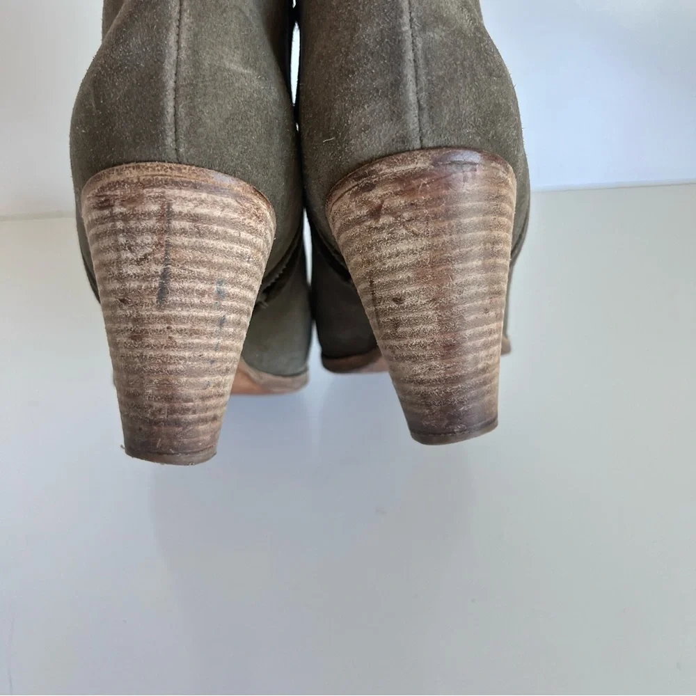 Giuseppe Zanotti Nicky Ankle Boots Suede Side Zip Pointed‎ Toe
